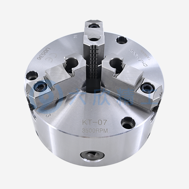 臺灣千島可調式強力型三爪手動卡盤KT系列