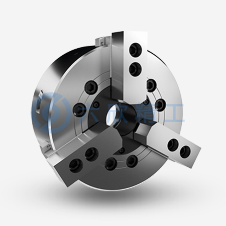 億川三爪長行程中空液壓卡盤