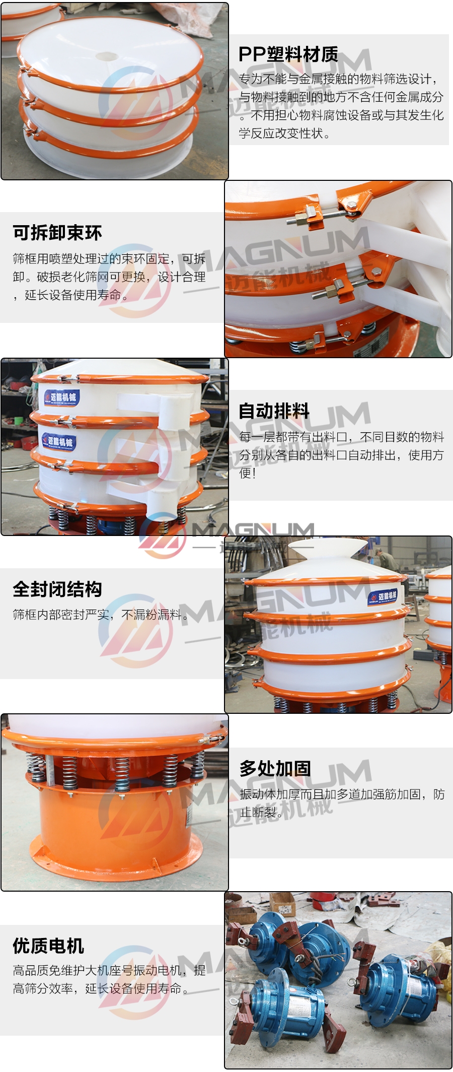 硼酸防腐蝕振動篩細(xì)節(jié)